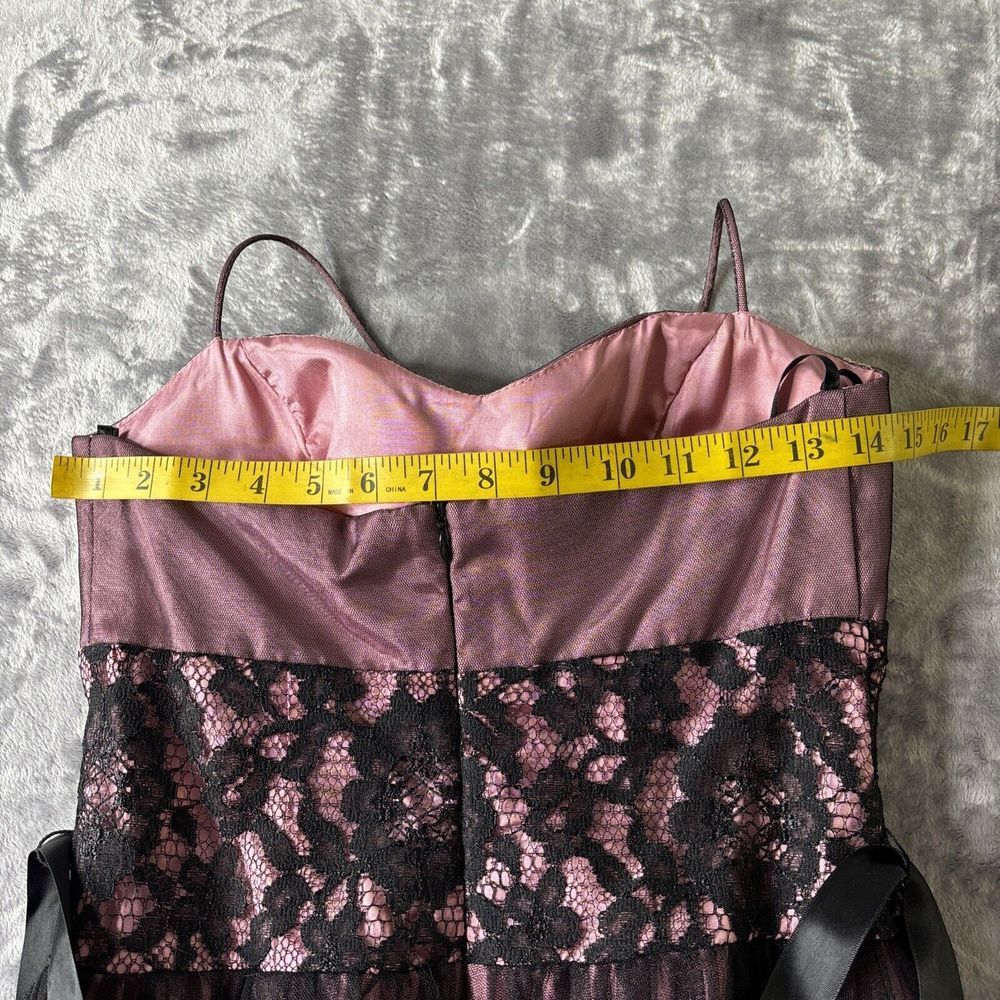 Betsy & Adam Dress Size 4 Purple Black Mesh Fairy Halter‎ Y2K Whimsigoth Event - Picture 12 of 16